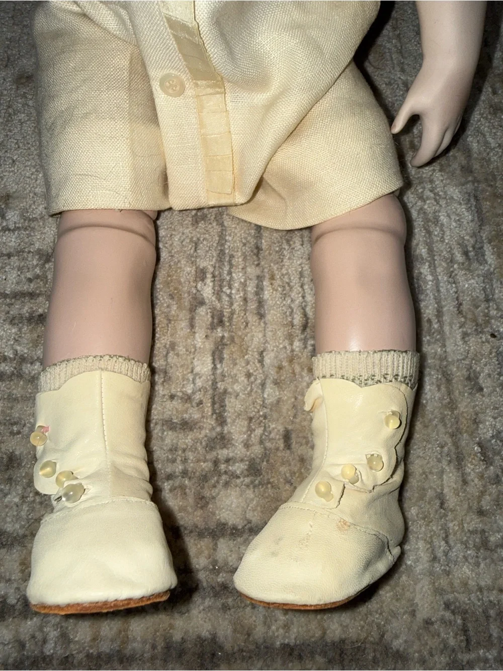 Vernon Seeley 1970’s bisque porcelain reproduced antique doll mold boy doll